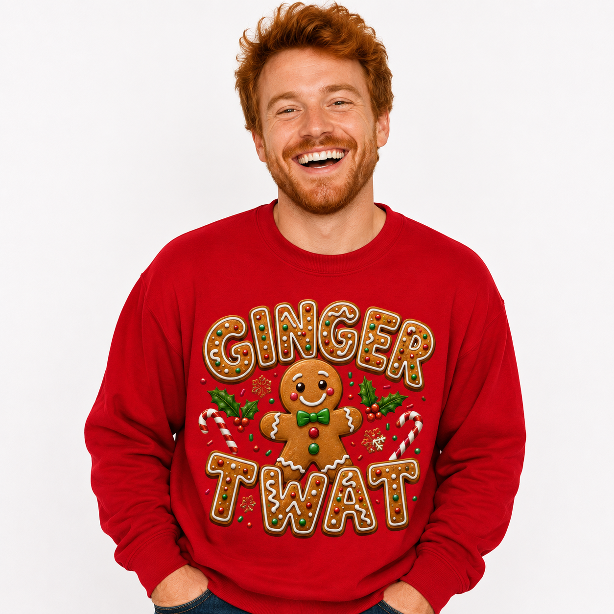 Ginger Twat Funny Christmas Jumper