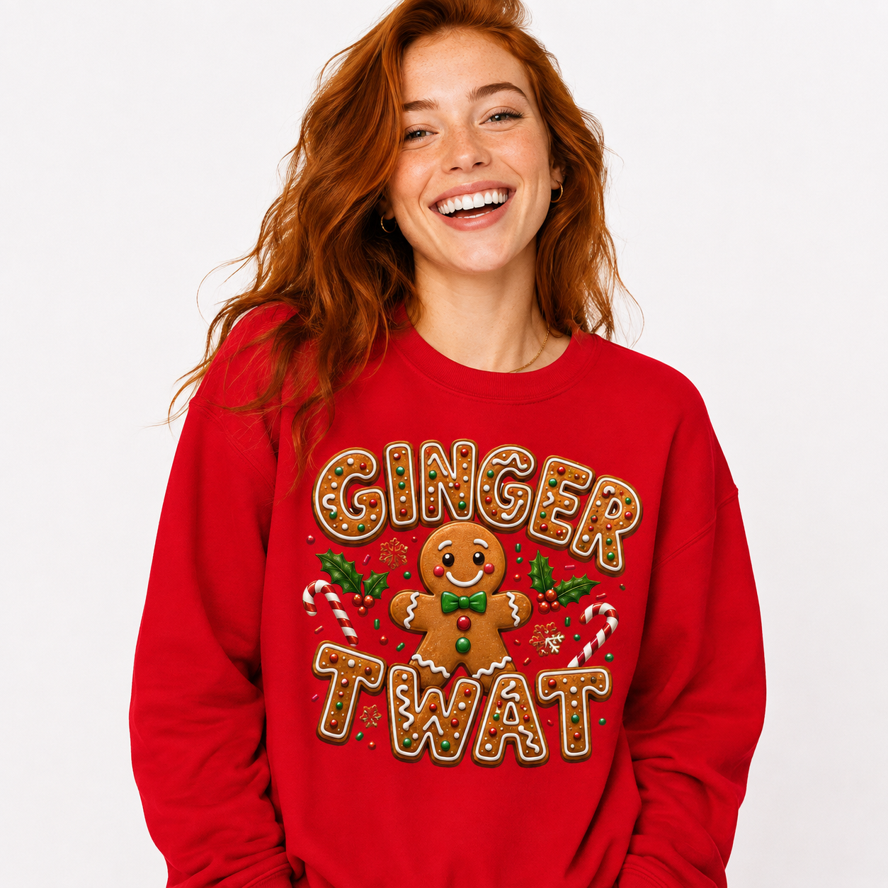 Ginger Twat Funny Christmas Jumpers