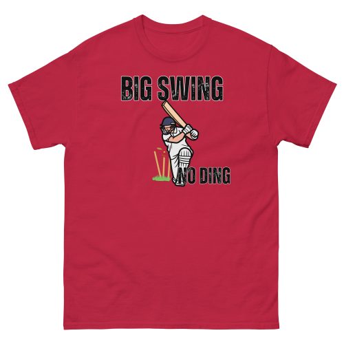 Big Swing No Ding Cricket T-shirt Funny Cricket T-shirts
