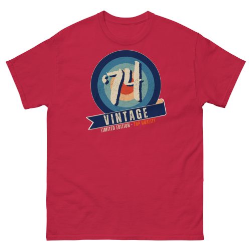 50th Birthday t-shirt ’74 Vintage 1974 Gift Limited Edition T-shirt