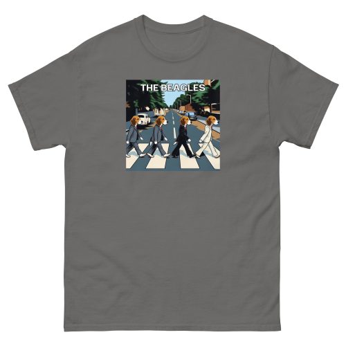 The Beagles – Abbey Road Beatles image with dogs T-shirt