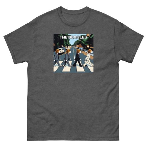 The Beagles – Abbey Road Beatles image with dogs T-shirt