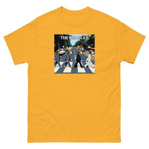 The Beagles – Abbey Road Beatles image with dogs T-shirt