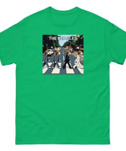 The Beagles – Abbey Road Beatles image with dogs T-shirt