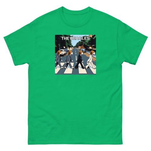 The Beagles – Abbey Road Beatles image with dogs T-shirt