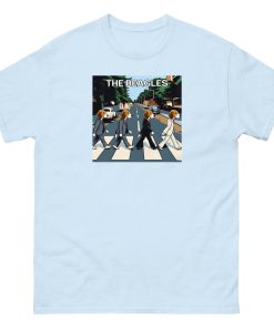 The Beagles – Abbey Road Beatles image with dogs T-shirt