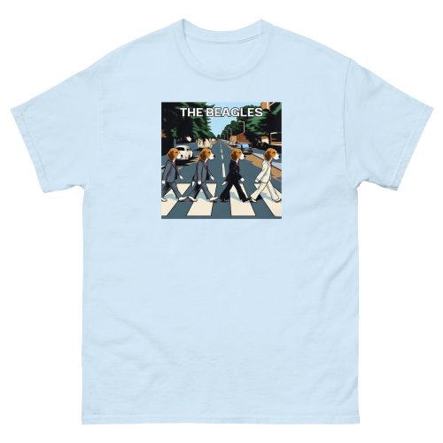 The Beagles – Abbey Road Beatles image with dogs T-shirt