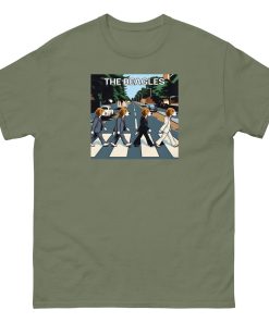 The Beagles – Abbey Road Beatles image with dogs T-shirt