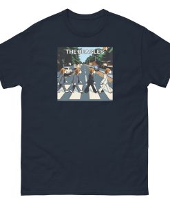 The Beagles – Abbey Road Beatles image with dogs T-shirt