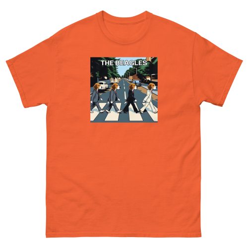 The Beagles – Abbey Road Beatles image with dogs T-shirt