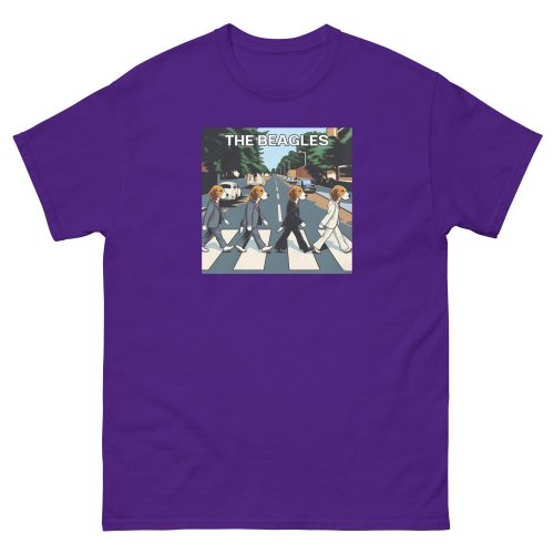 The Beagles – Abbey Road Beatles image with dogs T-shirt