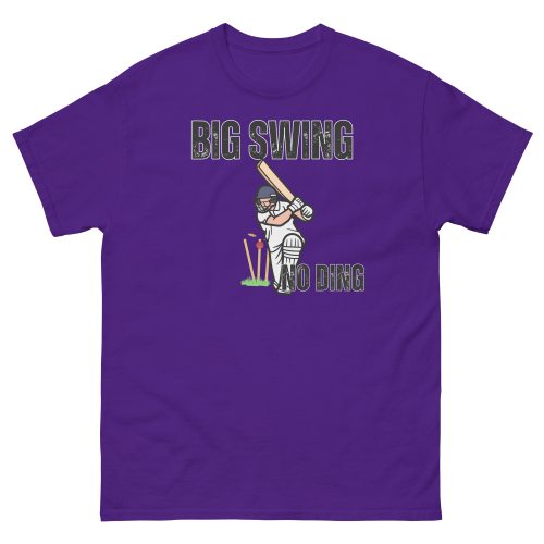 Big Swing No Ding Cricket T-shirt Funny Cricket T-shirts