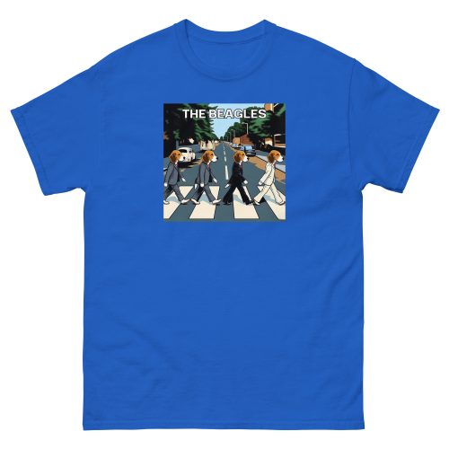 The Beagles – Abbey Road Beatles image with dogs T-shirt