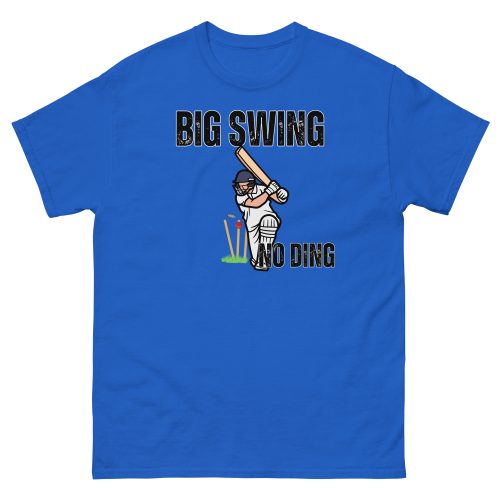Big Swing No Ding Cricket T-shirt Funny Cricket T-shirts