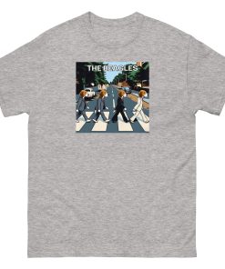 The Beagles – Abbey Road Beatles image with dogs T-shirt