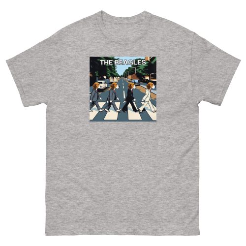 The Beagles – Abbey Road Beatles image with dogs T-shirt