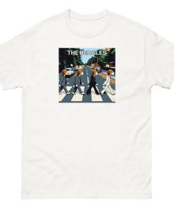 The Beagles – Abbey Road Beatles image with dogs T-shirt
