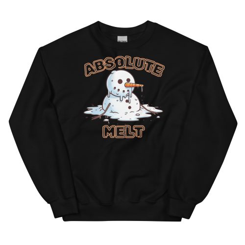 Absolute Melt Christmas Jumper Sweatshirt Funny Snowman