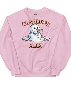 Absolute Melt Christmas Jumper Sweatshirt Funny Snowman