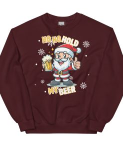 Ho Ho Hold My Beer Santa Christmas Jumper Sweatshirt
