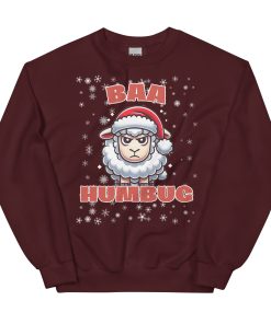 Baa Humbug Christmas Jumper Day Funny Christmas Sweatshirt