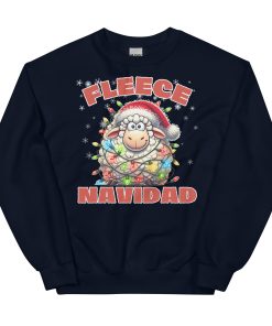 Fleece Navidad Christmas Jumper Sweatshirts Feliz Navidad