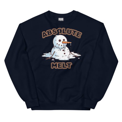 Absolute Melt Christmas Jumper Sweatshirt Funny Snowman