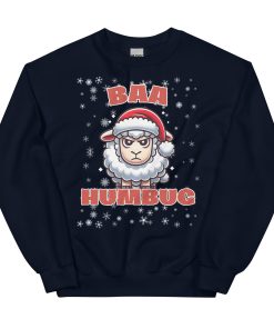 Baa Humbug Christmas Jumper Day Funny Christmas Sweatshirt