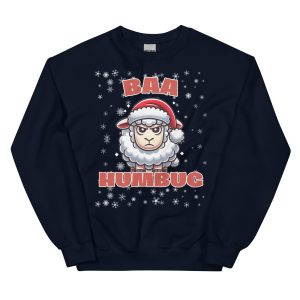 Baa Humbug Novelty Christmas Jumper Day Funny Christmas Sweatshirt