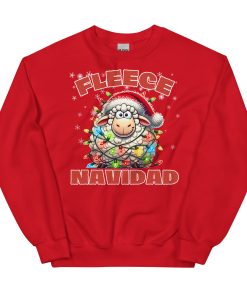Fleece Navidad Christmas Jumper Sweatshirts Feliz Navidad