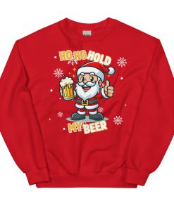 Ho Ho Hold My Beer Santa Christmas Jumper Sweatshirt