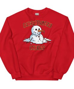 Absolute Melt Christmas Jumper Sweatshirt Funny Snowman