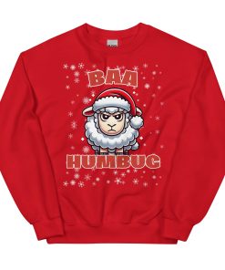 Baa Humbug Christmas Jumper Day Funny Christmas Sweatshirt