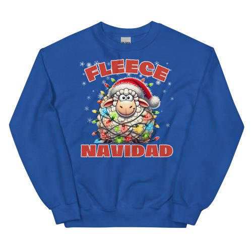 Fleece Navidad Christmas Jumper Sweatshirts Feliz Navidad