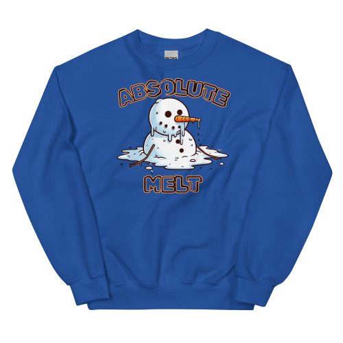 Absolute Melt Christmas Jumper Sweatshirt Funny Snowman