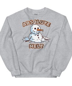 Absolute Melt Christmas Jumper Sweatshirt Funny Snowman