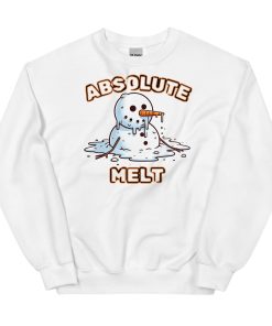 Absolute Melt Christmas Jumper Sweatshirt Funny Snowman