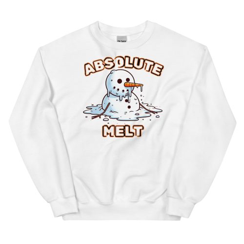 Absolute Melt Christmas Jumper Sweatshirt Funny Snowman