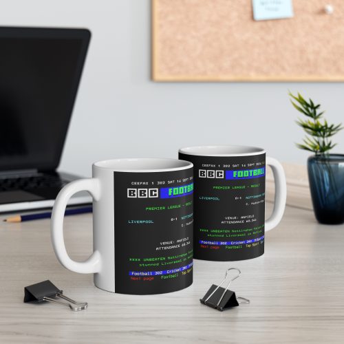 Liverpool 0-1 Nottingham Forest Result Anfield Ceefax Teletext Mug