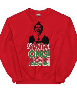 Buddy The Elf Christmas Jumper Santa OMG I Know Him