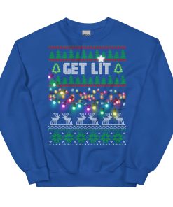 Get Lit Christmas Jumper Funny Festive Sweatshirt