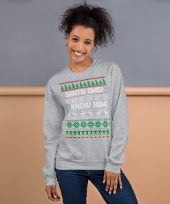 Santa OMG I Know Him Christmas Jumper Elf Sweatshirt