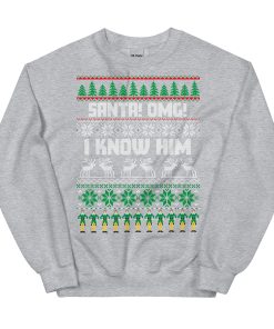 Santa OMG I Know Him Christmas Jumper Elf Sweatshirt