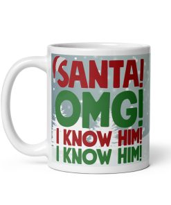 Buddy The Elf Christmas Mug Santa OMG I Know Him