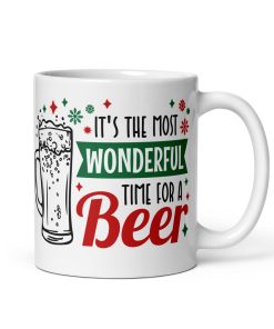 Funny Christmas Mug For Men It’s The Most Wonderful Time For Beer