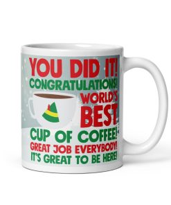 Buddy The Elf Christmas Mug Santa OMG I Know Him