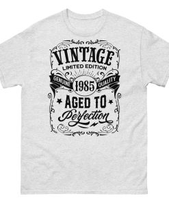 Vintage 1985 T-shirt 40th Birthday Gift Aged To Perfection T shirt