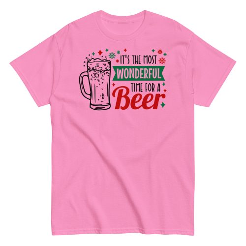 Christmas T-shirt Men’s It’s The Most Wonderful Time For A Beer