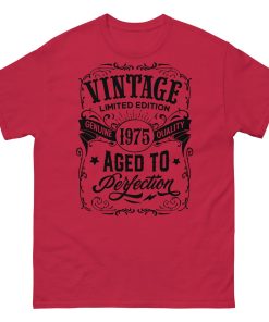 Vintage 1975 T-shirt Aged To Perfection 50th Birthday T shirt - Image 3