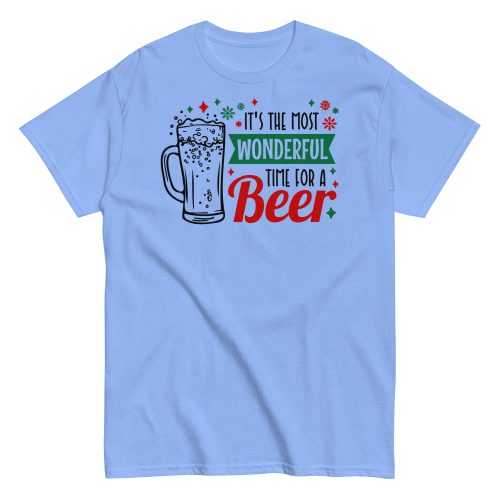 Christmas T-shirt Men’s It’s The Most Wonderful Time For A Beer